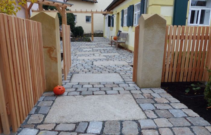 Innenhof nach Umgestaltung