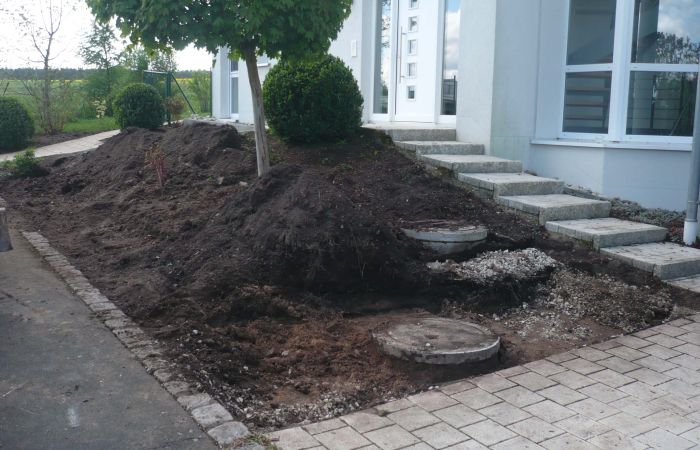 Gartenbereich vor Umgestaltung