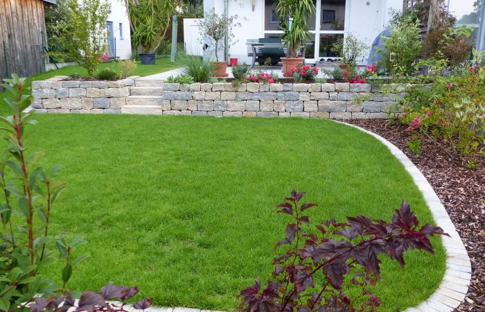Hausgarten nach Umgestaltung